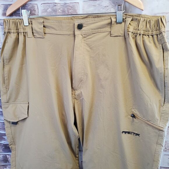 💥CLEARANCE💥 Arctix Pants Men's XL Tan Convertible Cargo hiking camping Outdoor - Picture 4 of 12